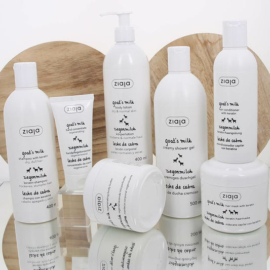 Shampoing Fortifiant à la Kératine et au Lait de Chèvre - Maxi Format 400ml