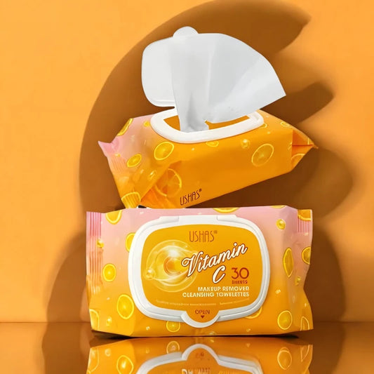 Lingettes démaquillantes à la vitamine C