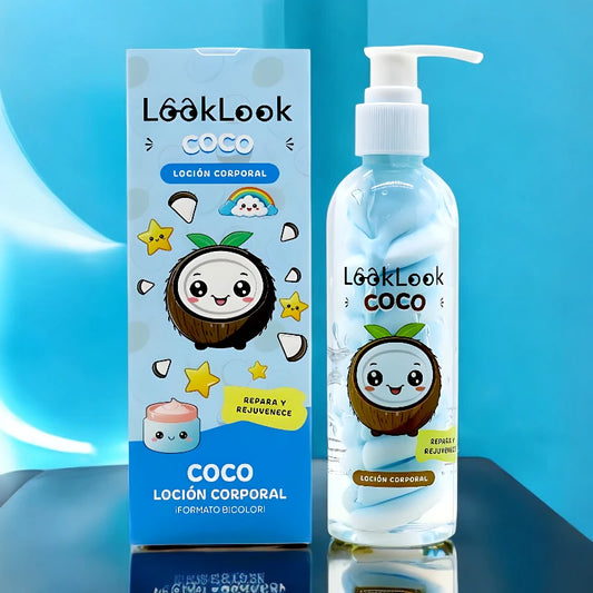 Lait Corporel Bicolore Coco, Hydratation et Réparation