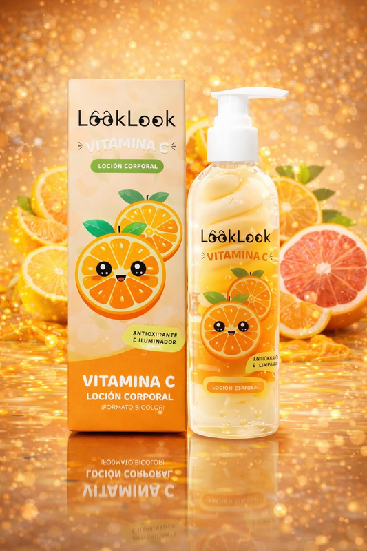 Lait Corporel Bicolore à la Vitamine C Réduit les Signes du Vieillissement