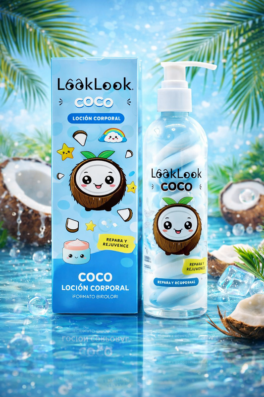 Lait Corporel Bicolore Coco, Hydratation et Réparation