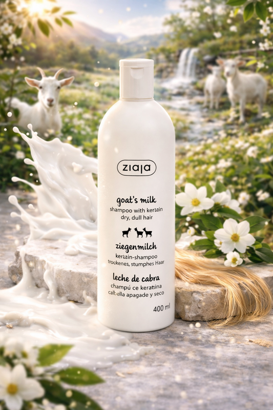 Shampoing Fortifiant à la Kératine et au Lait de Chèvre - Maxi Format 400ml