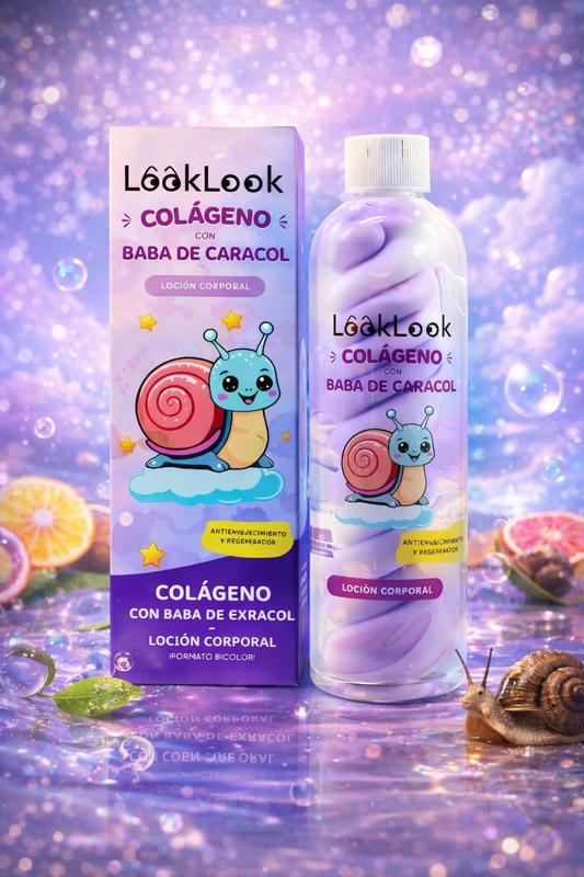 Lait Corporel Bicolore à la Bave d’Escargot et Collagène